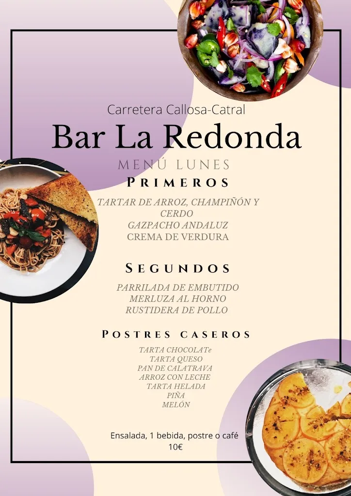 Menu_Bar Restaurante La Redonda_Callosa de Segura_image_1