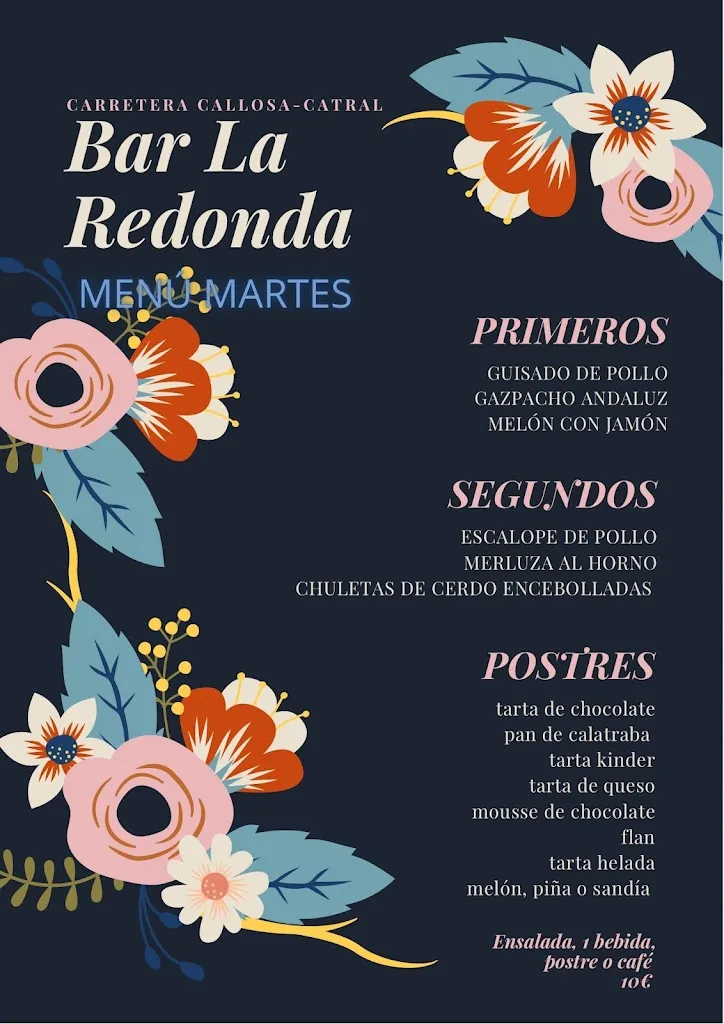 Menu_Bar Restaurante La Redonda_Callosa de Segura_image_3