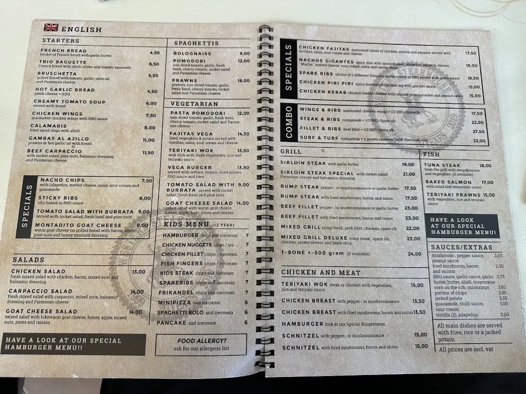 Menu_Restaurant Western Steakhouse_Cala d'Or_immagine_1