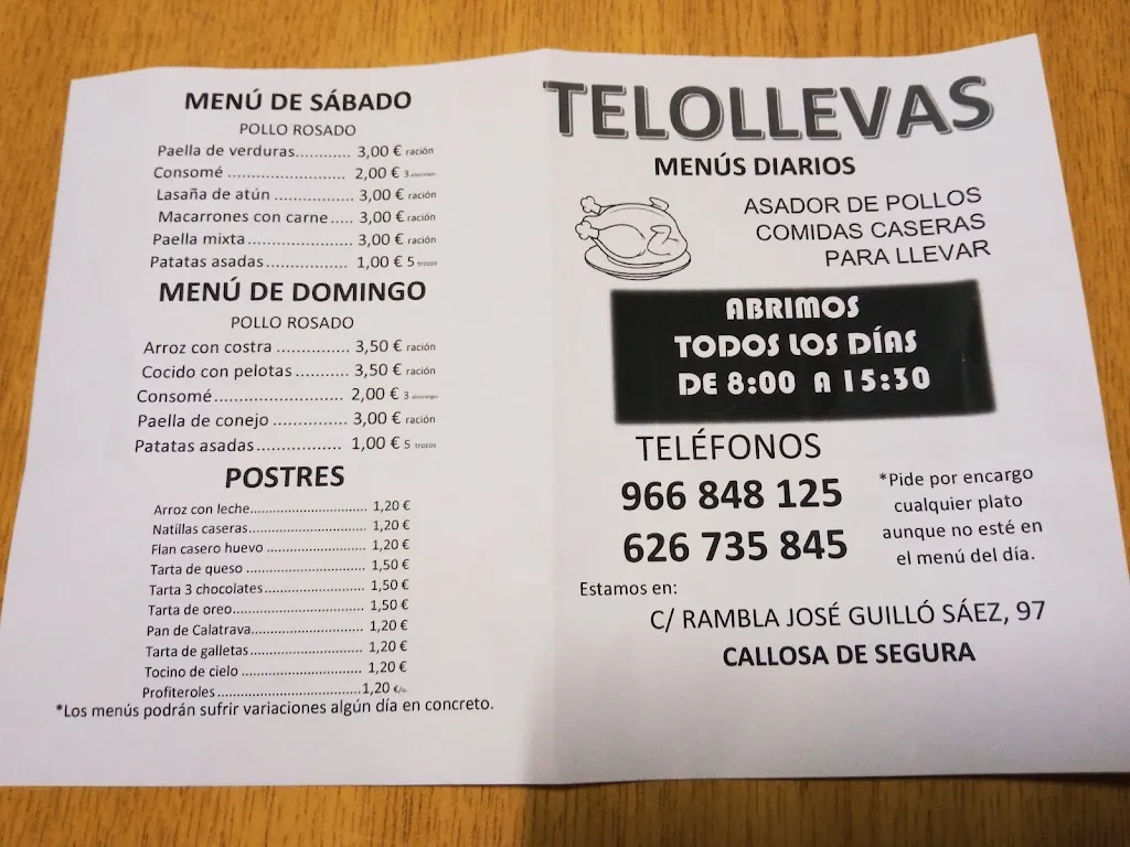 Menu_Te Lo Llevas-Comidas Para Llevar_Callosa de Segura_image_1
