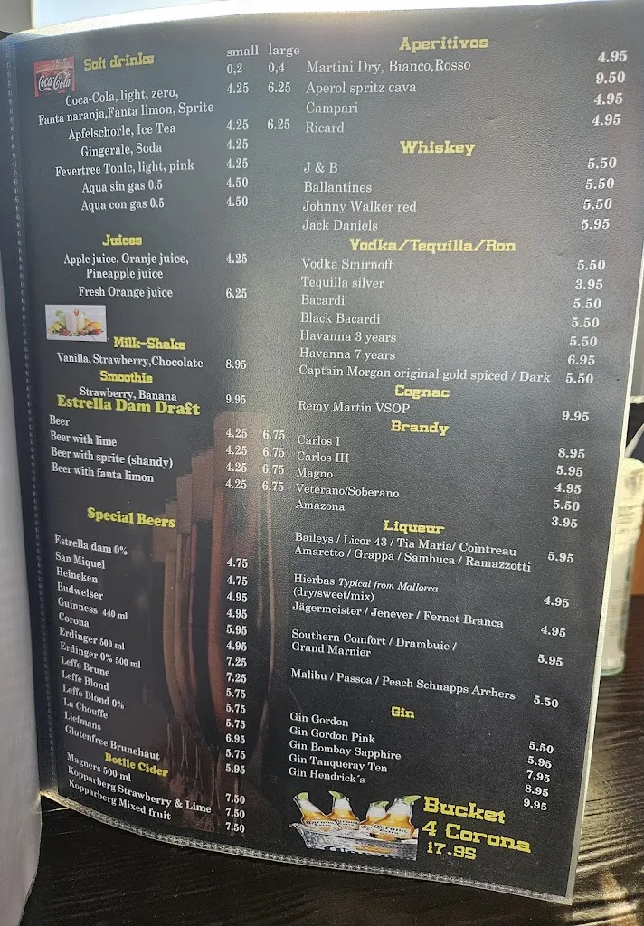 Menu_The Pirate_Cala d'Or_image_1