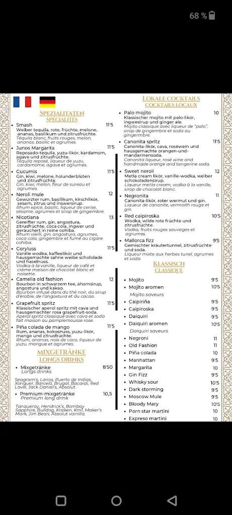 Menu_Neroli Restaurant Cocktail_Can Pastilla_image_4