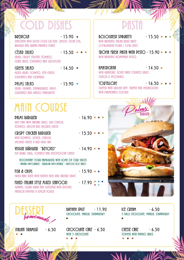 Menu_Palms restaurant by the beach_Can Pastilla_image_4