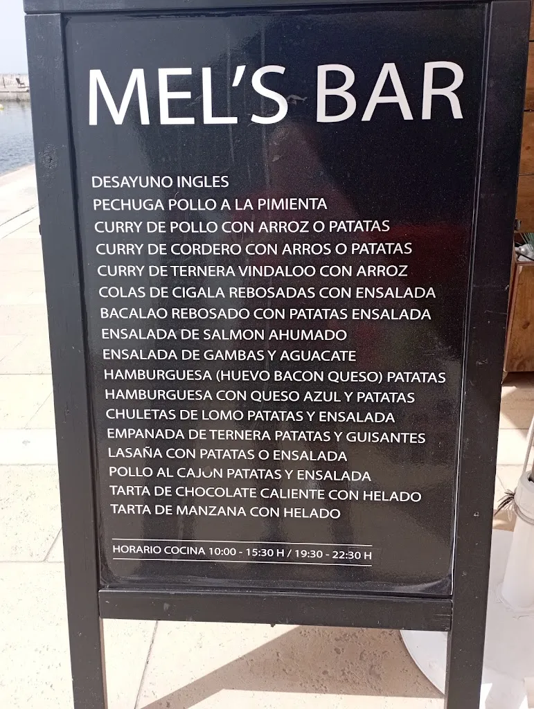 Menu_Mel's bar_Can Pastilla_image_1