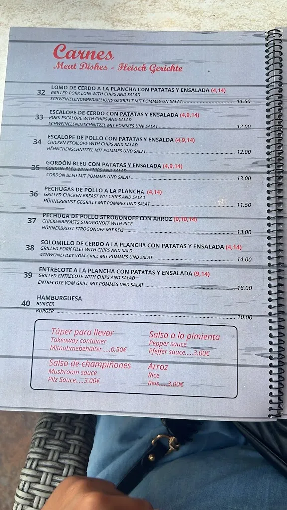 Menu_Bar Restaurant Carrion II_Can Pastilla_image_1