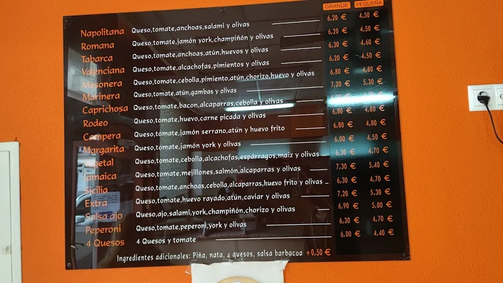 Menu_Pizzería Antonio_Callosa de Segura_immagine_1