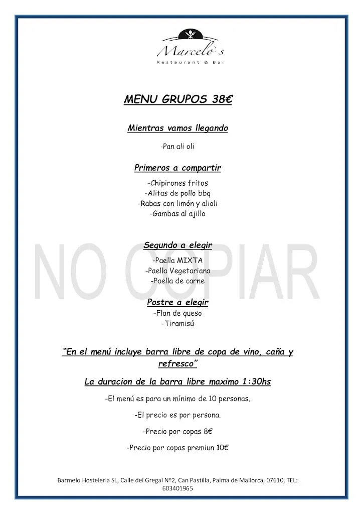 Menu_Restaurant Marcelo´s_Can Pastilla_immagine_3