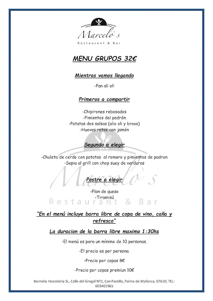 Menu_Restaurant Marcelo´s_Can Pastilla_immagine_4