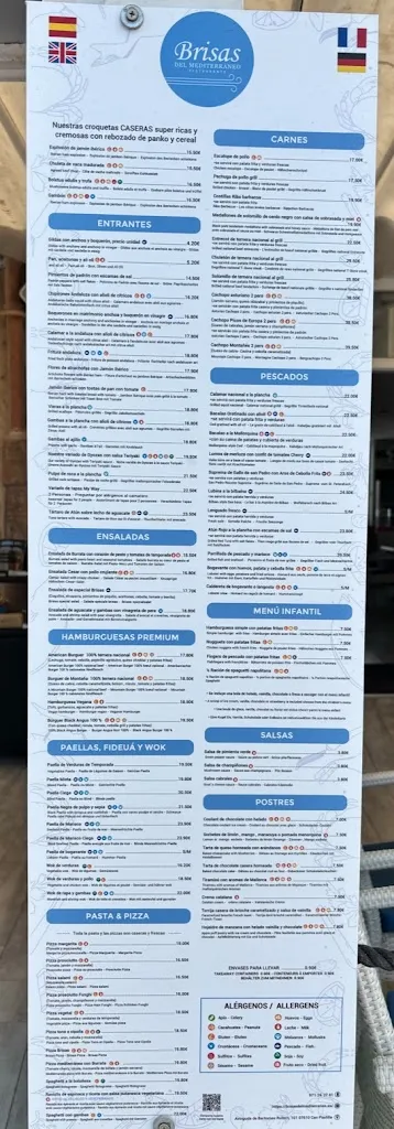 Menu_Restaurante Brisas del Mediterráneo_Can Pastilla_image_1