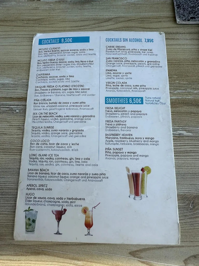 Menu_Cafeteria Playa_Can Pastilla_image_2