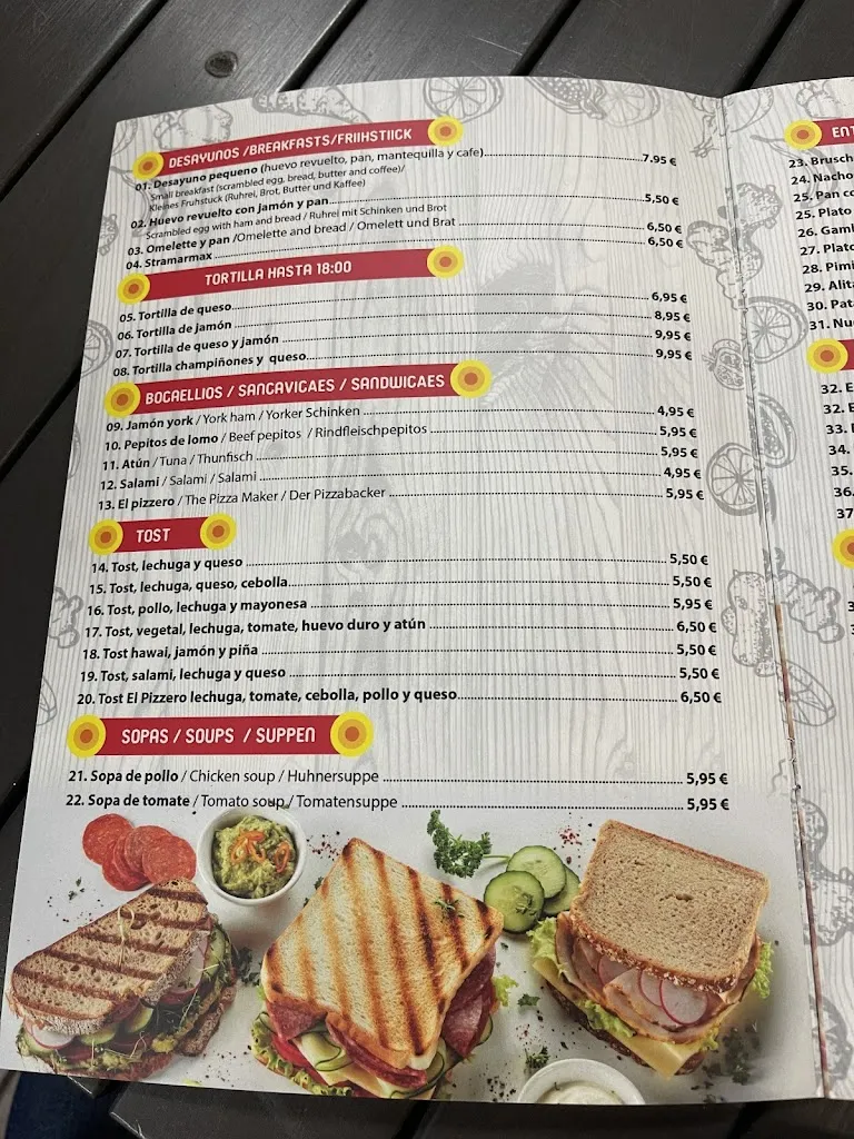 Menü_El Pizzero_Can Pastilla_Bild_4