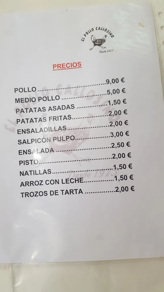 Menu_El Pollo Callosino de Callosa_Callosa de Segura_image_1