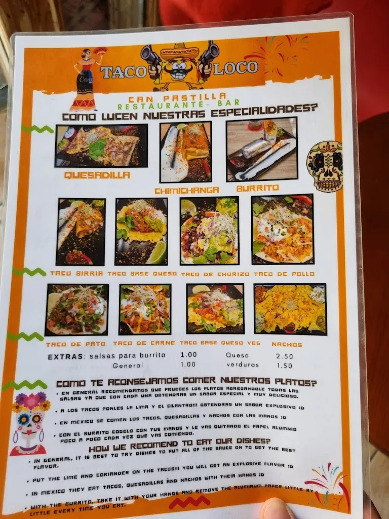 Menu_Taco Loco Can Pastilla_Can Pastilla_image_1