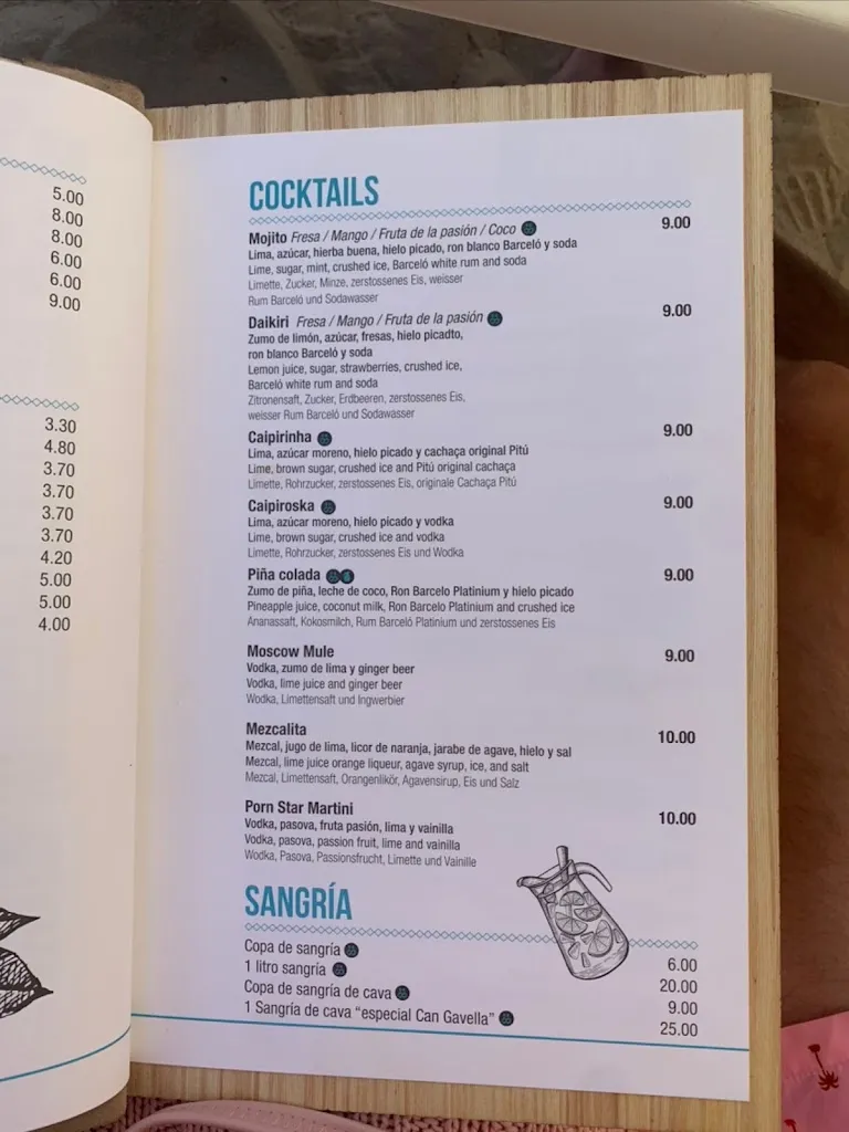 Menu_Can Gavella_Can Picafort_image_2