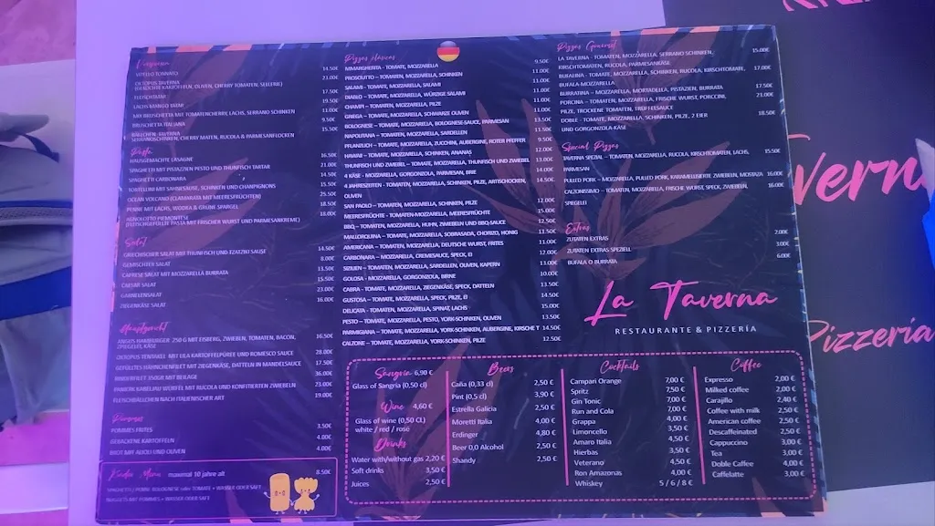 Menu_La Taverna_Can Picafort_image_3