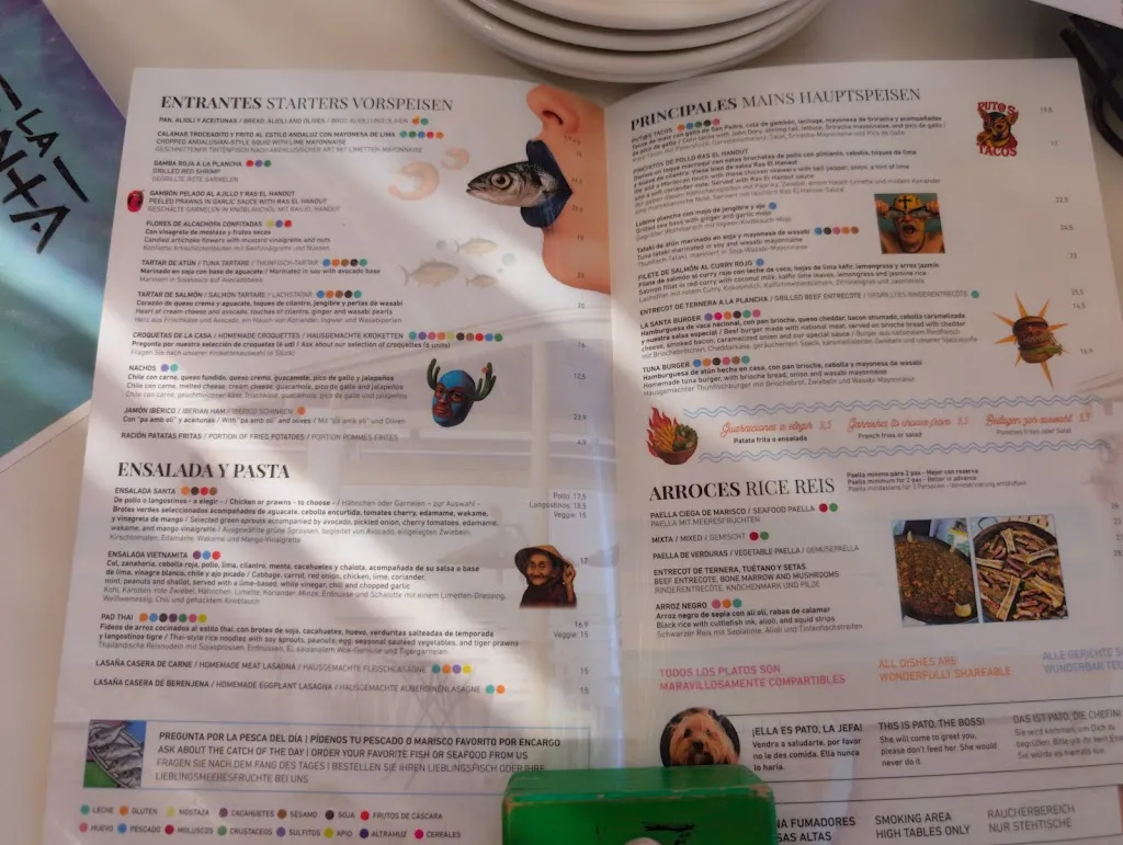 Menu_La Santa_Can Picafort_image_1