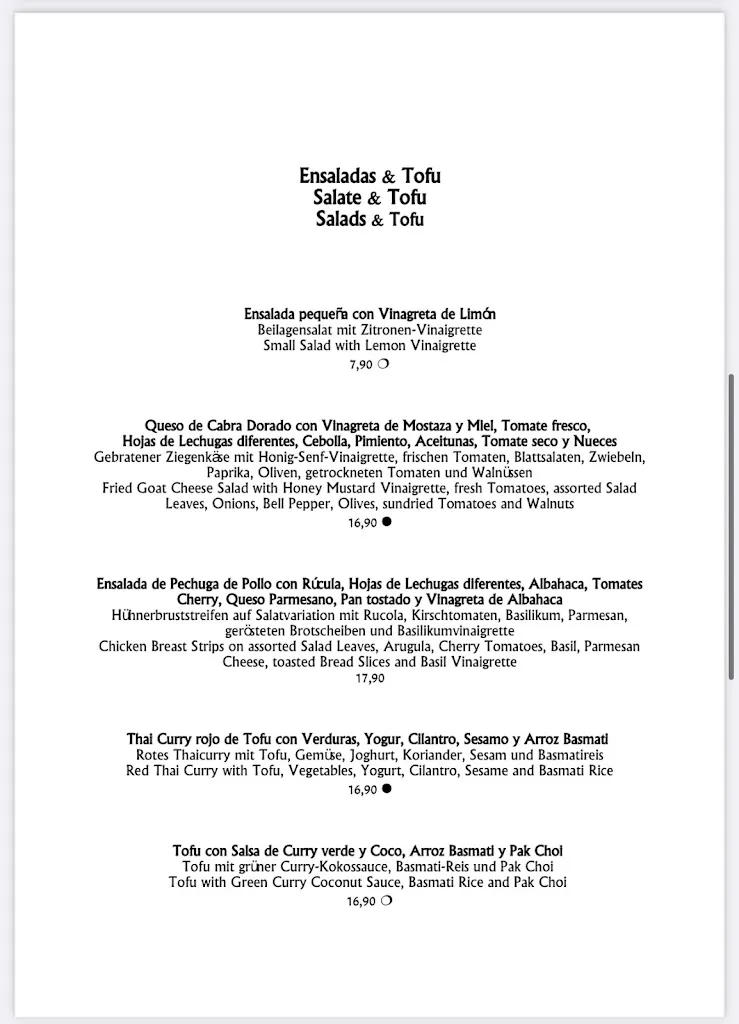 Menu_La Pinta Bar-Restaurant_Can Picafort_image_1