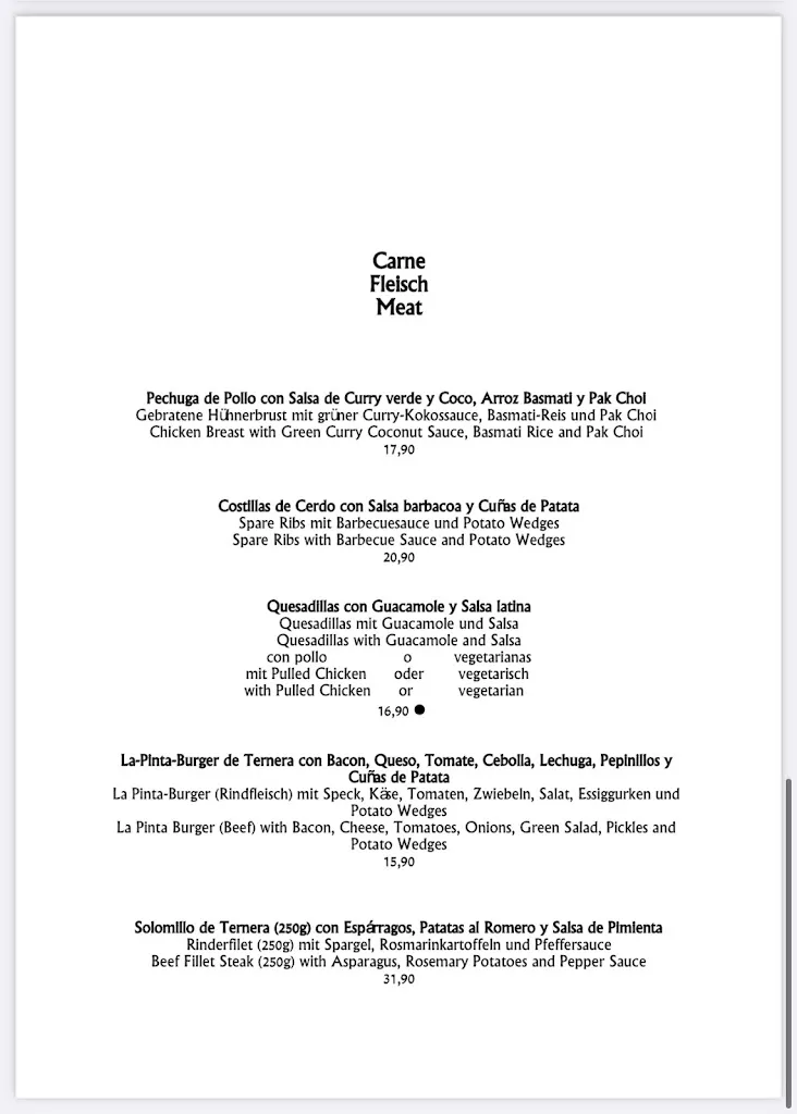 Menu_La Pinta Bar-Restaurant_Can Picafort_image_4