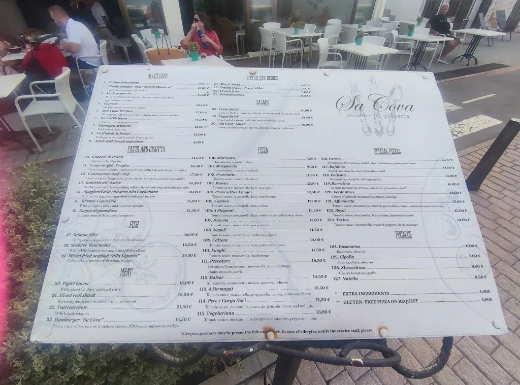 Menu_Sa Cova_Can Picafort_immagine_1