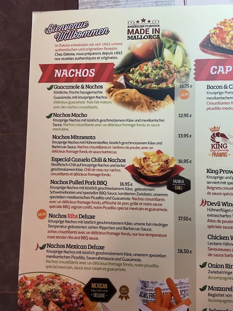 Menu_Dakota Tex Mex - Can Picafort_Can Picafort_image_2