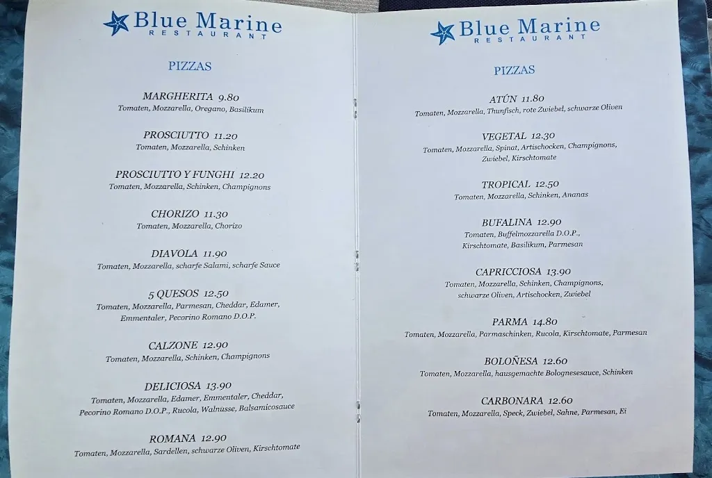 Menu_Blue Marine restaurant_Can Picafort_image_1