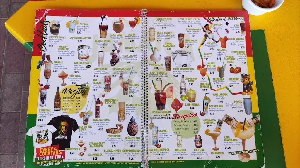 Menu_Bar Jamaica_Can Picafort_image_1