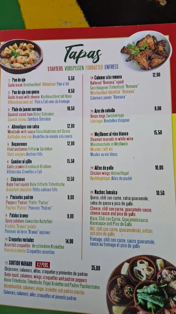 Menu_Bar Jamaica_Can Picafort_image_3