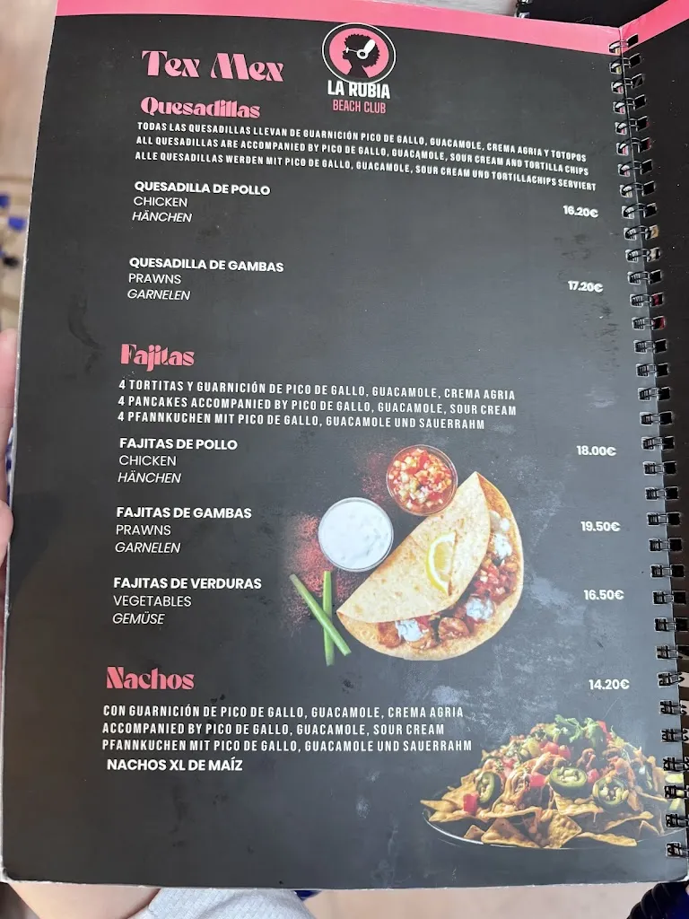 Menu_La Rubia Can Picafort_Can Picafort_immagine_2