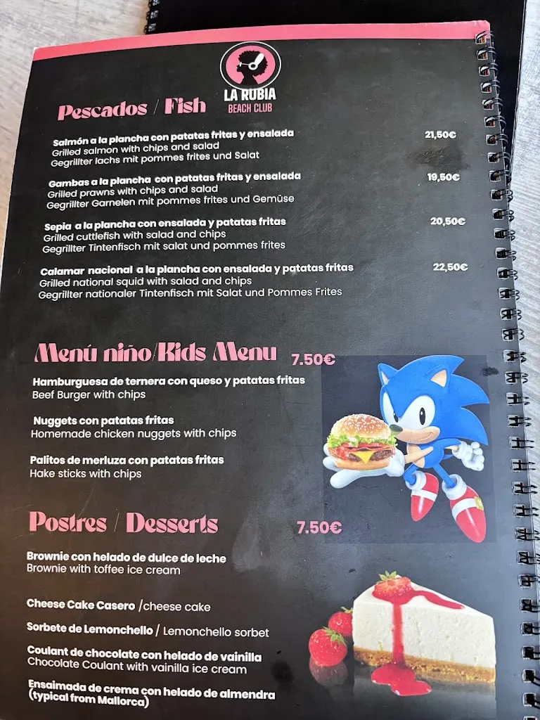Menu_La Rubia Can Picafort_Can Picafort_immagine_4