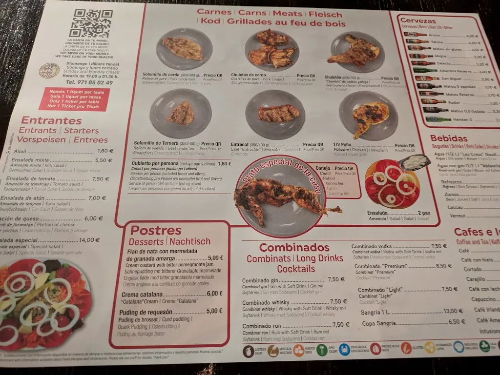 Menu_El Molino_Can Picafort_image_1