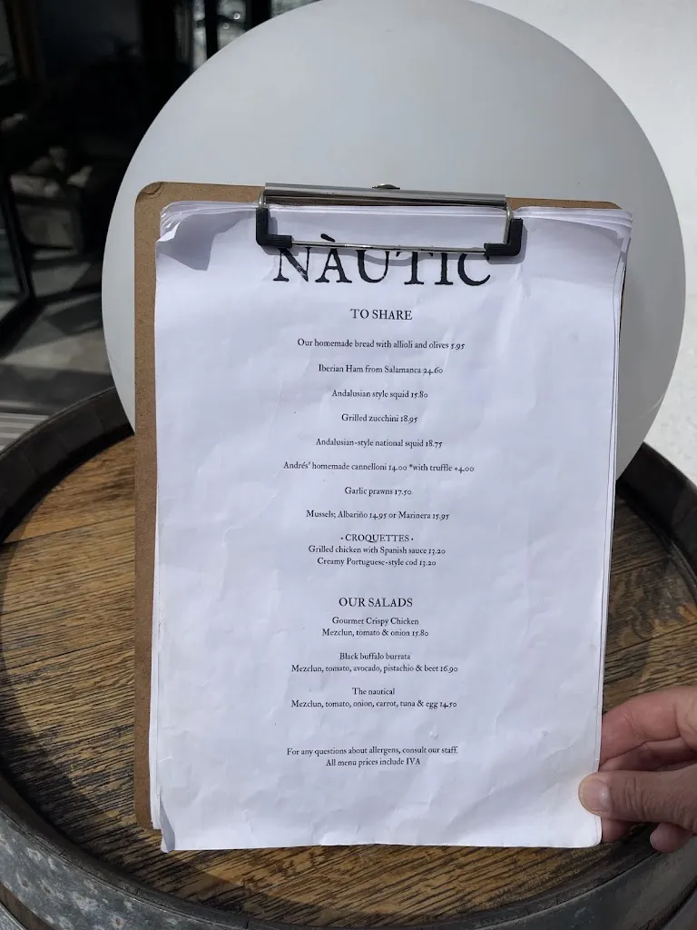 Menu_Restaurant Nàutic - Club Nàutic Can Picafort_Can Picafort_image_3