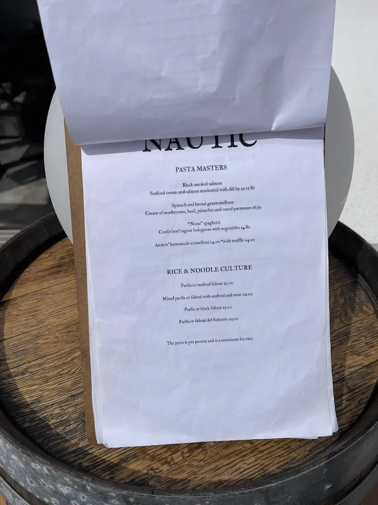 Menu_Restaurant Nàutic - Club Nàutic Can Picafort_Can Picafort_image_4