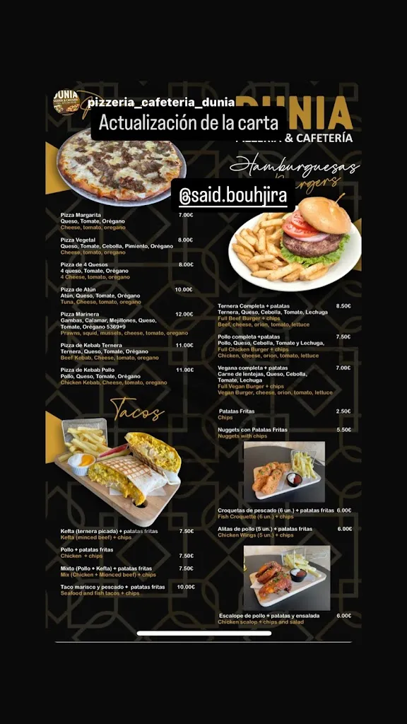 Menu_DUNIA_Can Picafort_image_3