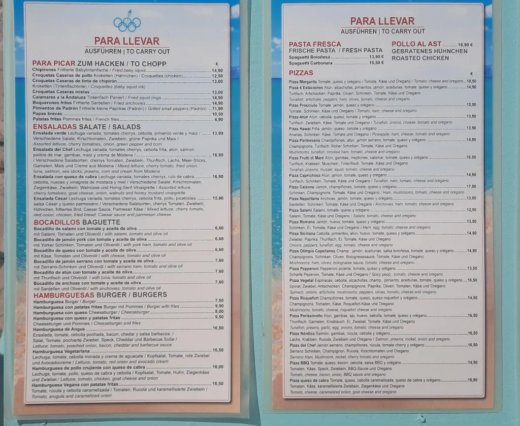 Menu_Bei Opa & Oma_Can Picafort_image_1
