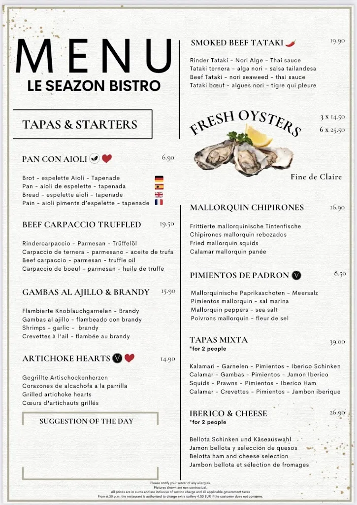 Menu_Le Seazon bistro_Capdepera_image_4