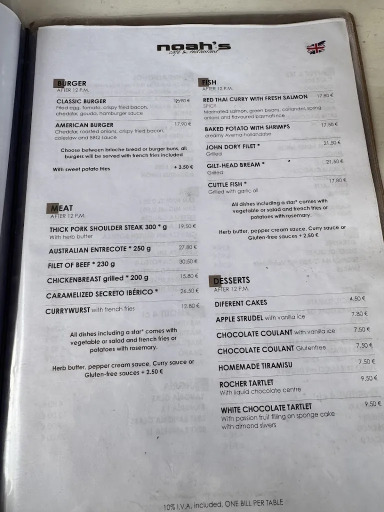 Menu_Noahs Lounge_Capdepera_image_2