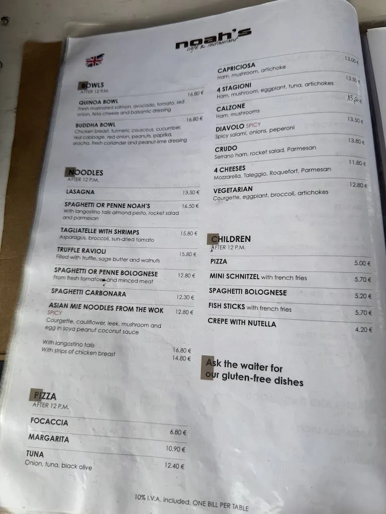 Menu_Noahs Lounge_Capdepera_image_3