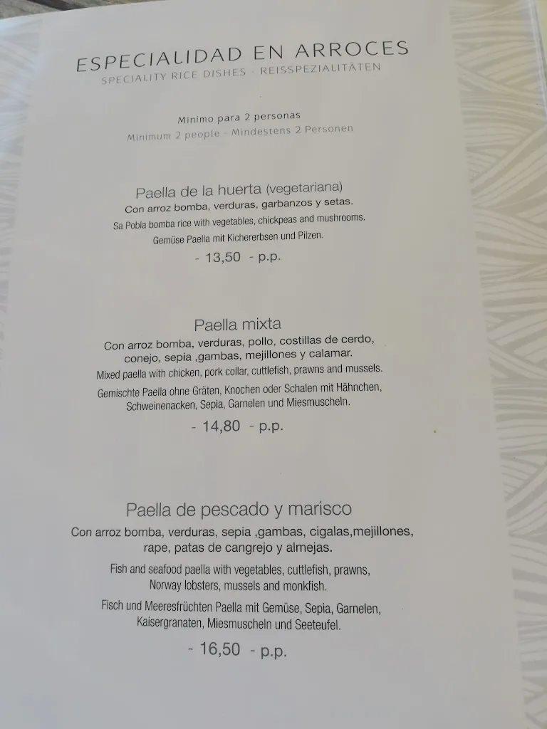 Menu_Mirablau Beach Bar & Restaurant_Capdepera_image_2