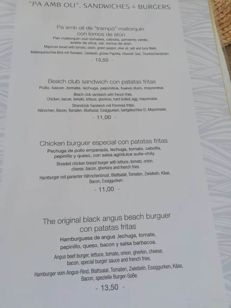 Menu_Mirablau Beach Bar & Restaurant_Capdepera_image_4