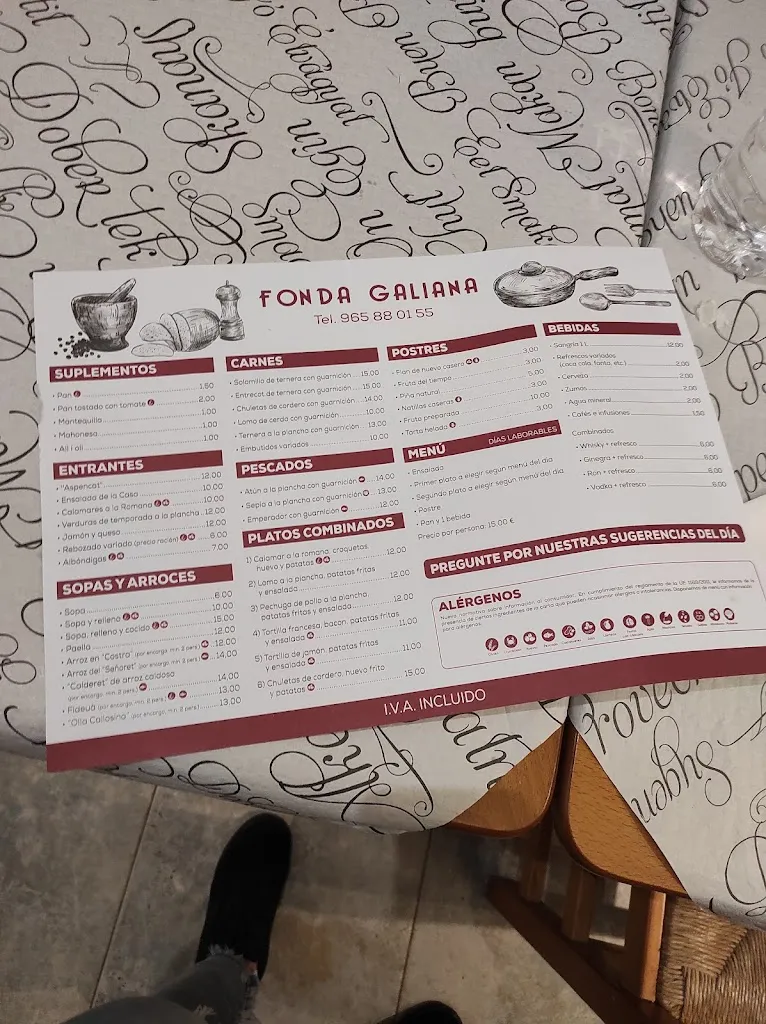 Menu_Restaurant Fonda Galiana_Callosa de Segura_image_1