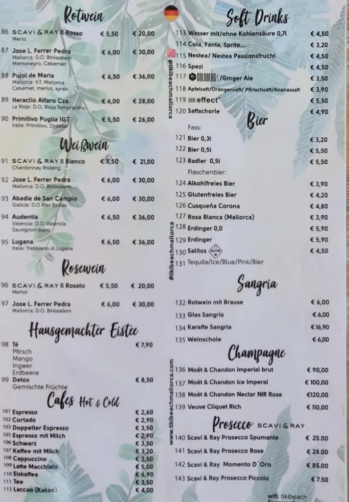 Menu_Tiki Beach Mallorca_Capdepera_image_3