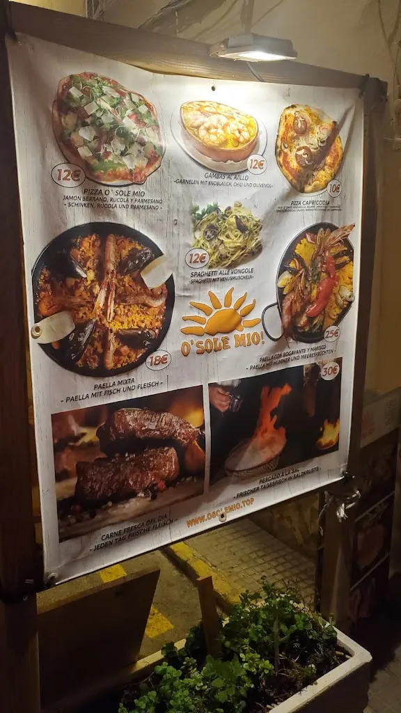 Menu_O' Sole Mío!_Capdepera_image_2