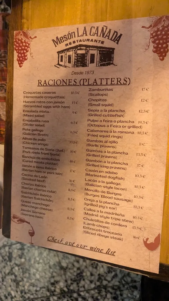 Menu_La Cañada_Cañada_image_1