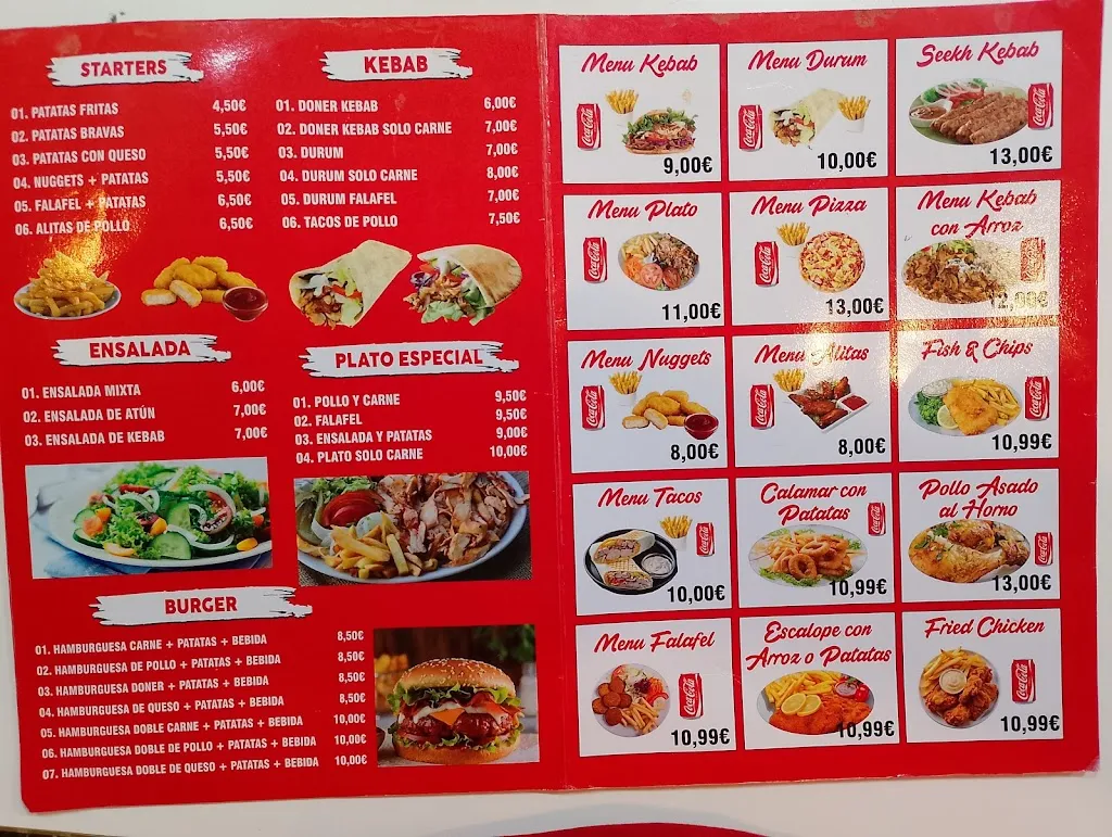 Menu_King’s Kebab Pizzeria_Capdepera_immagine_1