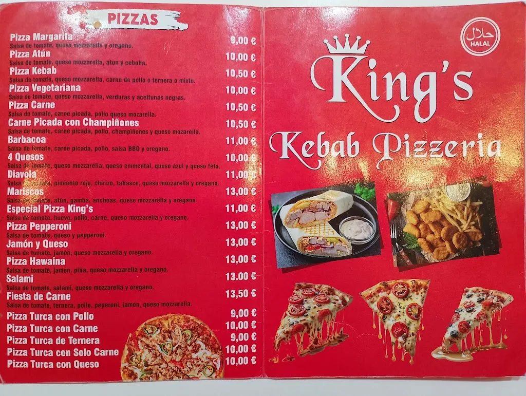 Menu_King’s Kebab Pizzeria_Capdepera_immagine_2