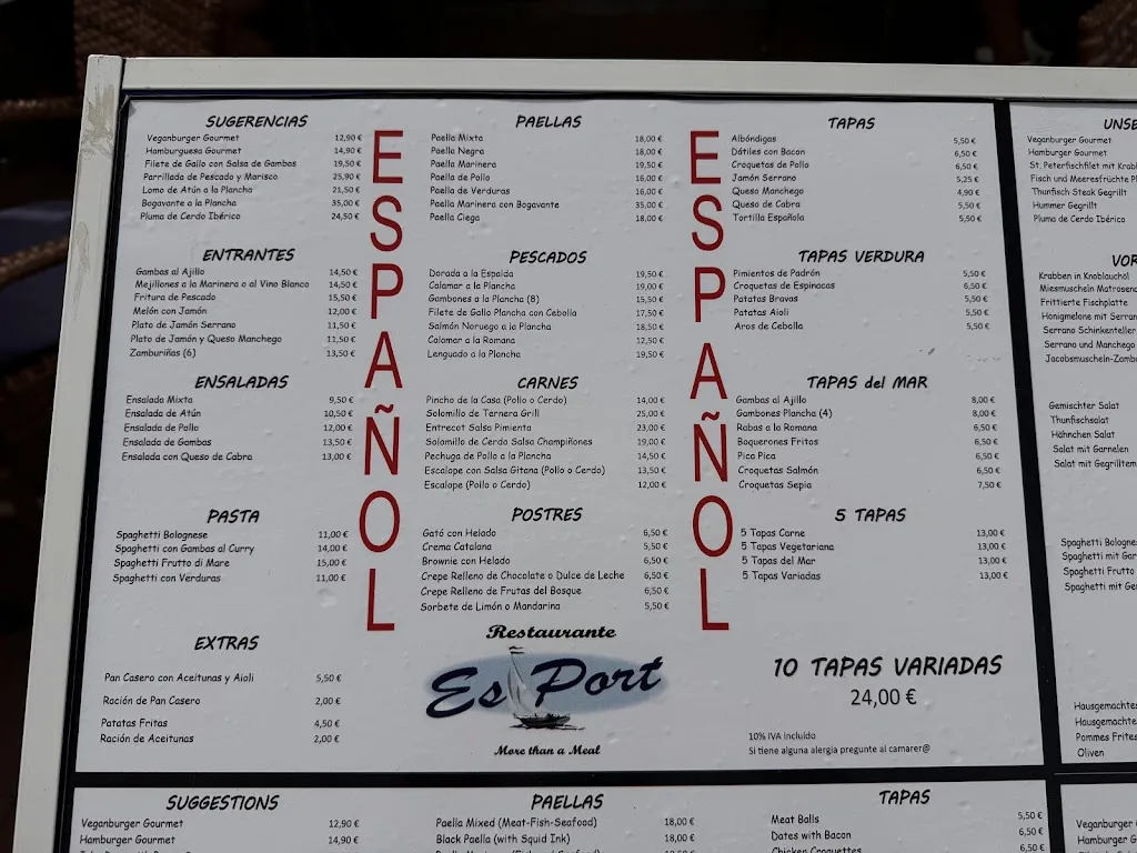 Menu_Es Port Restaurant_Capdepera_image_2