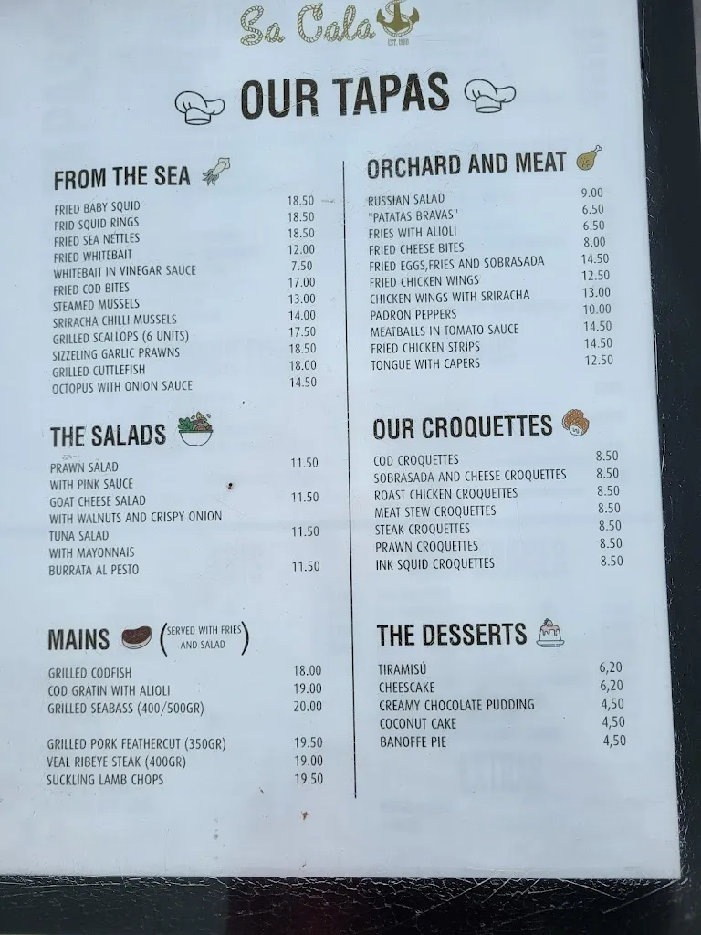 Menu_Restaurant Sa Cala_Castell Es_image_2