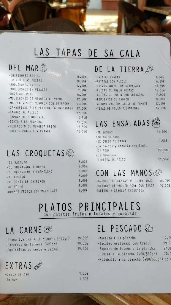 Menu_Restaurant Sa Cala_Castell Es_image_3