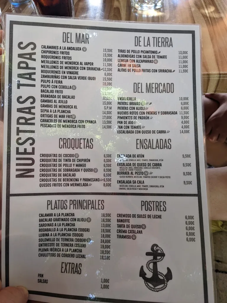 Menu_Restaurant Sa Cala_Castell Es_image_4