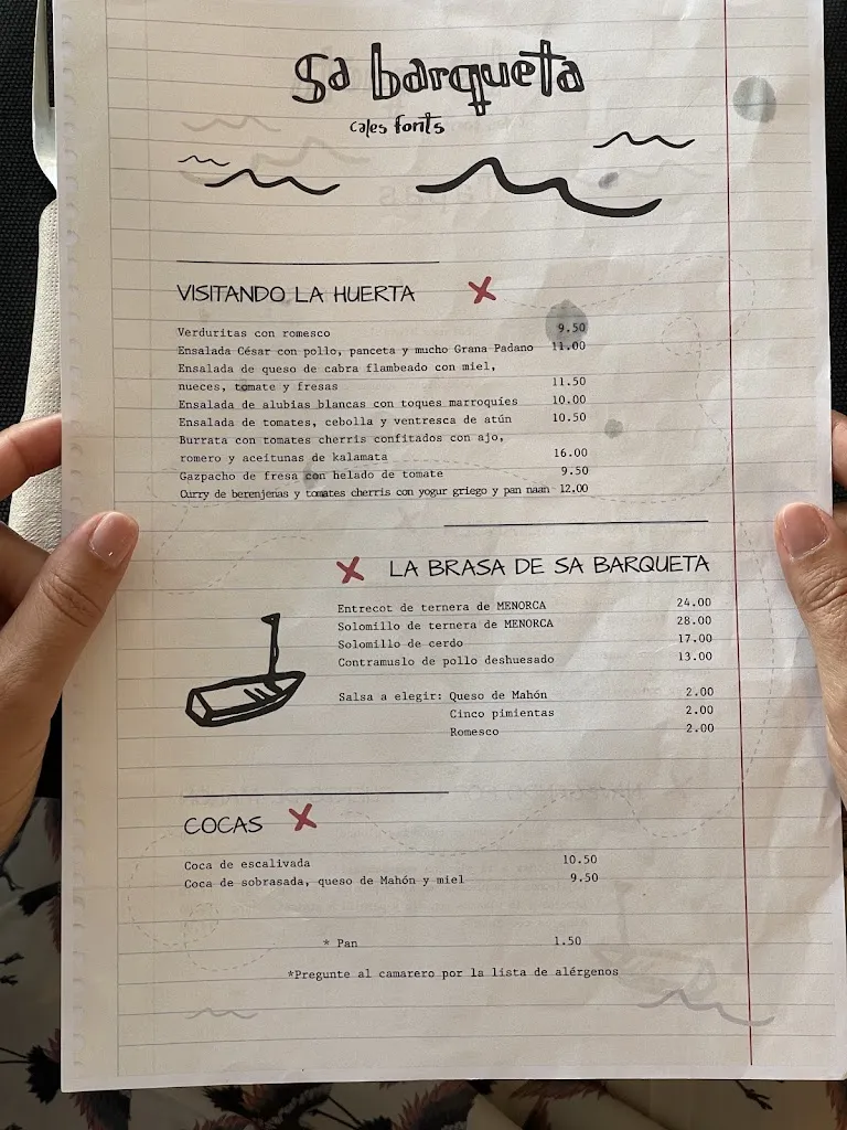 Menu_Restaurant Sa Barqueta_Castell Es_immagine_2